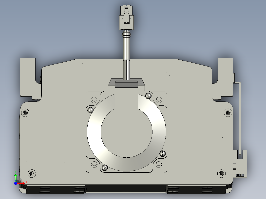 东锦丝杆传动-直线滑台模组DH210-C-L10-S1800-BC-P750W-C3.STEP前视图