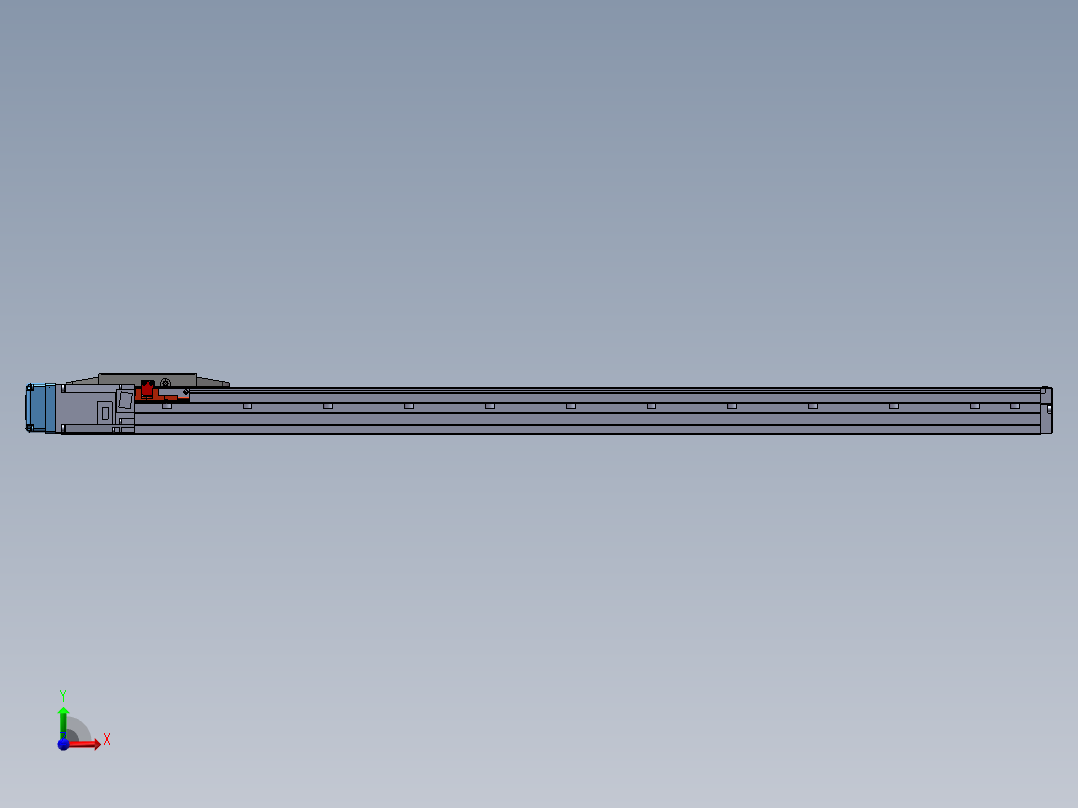 内嵌式直线模组XGG12前视图