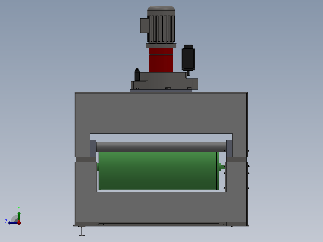 1200mm石板磨削抛光机右视图