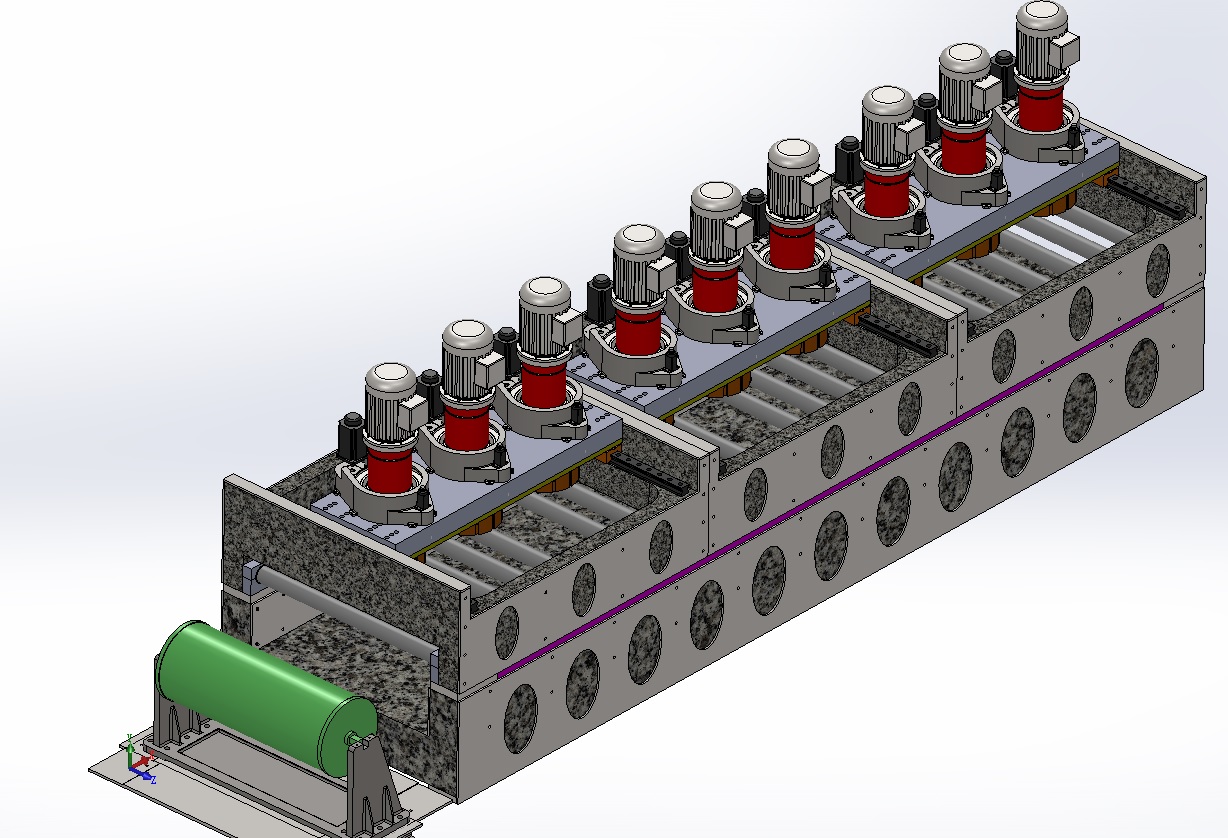 1200mm石板磨削抛光机