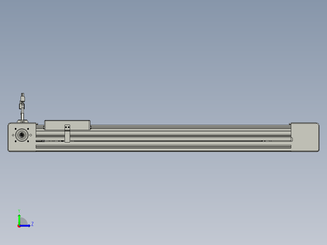 威洛博直线电机模组EB6-L140-S550-R-P40-MS3左视图