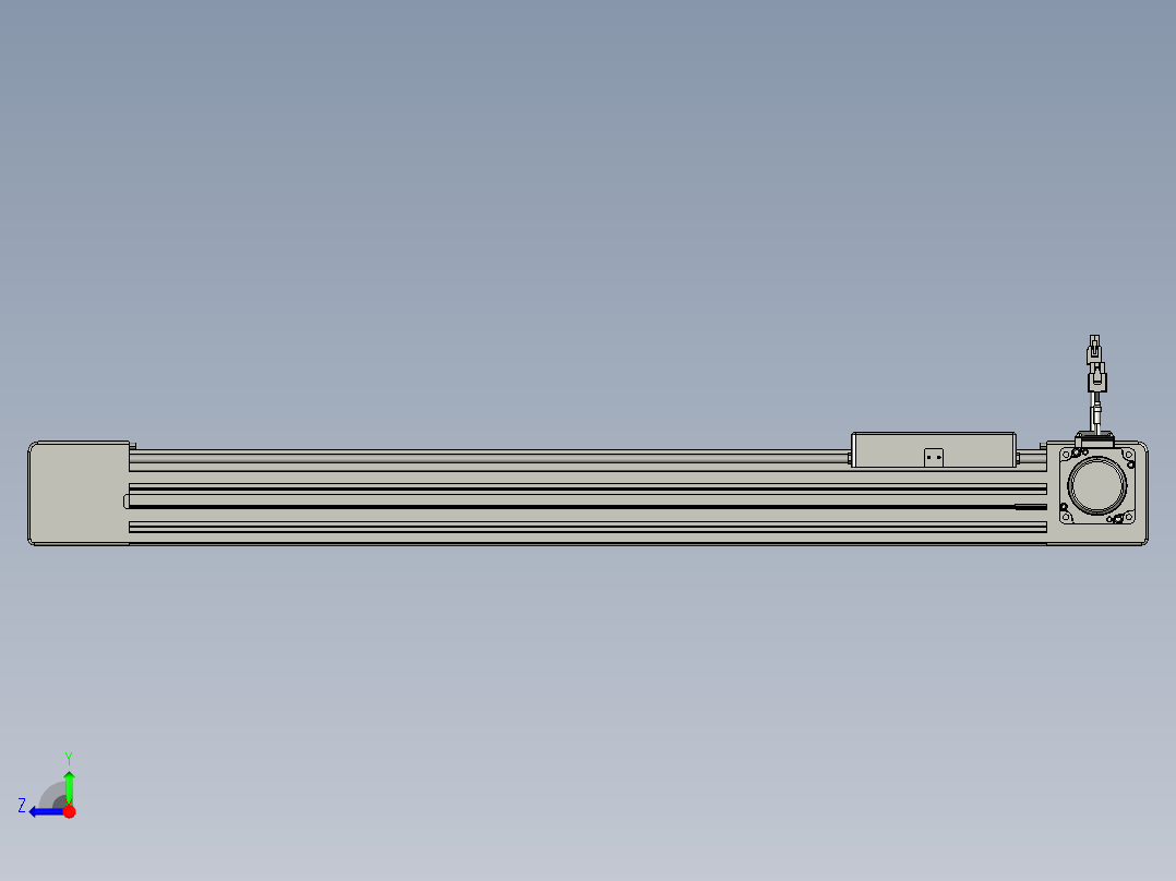 威洛博直线电机模组EB6-L140-S550-R-P40-MS3右视图