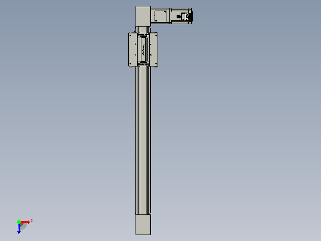 威洛博直线电机模组EB6-L140-S550-R-P40-MS3俯视图