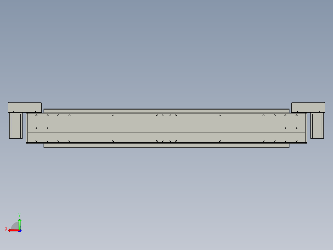 威洛博双电机滑台-VBF14S2-L50-S700-BLR-P40-C6后视图