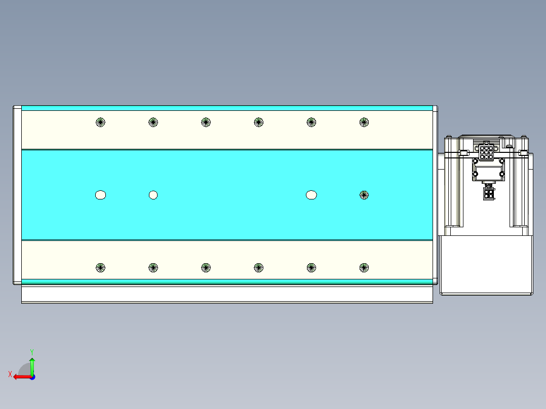 威洛博VBC同步带传动一无尘环境VBC17-L45-S100-BLD-ZP75-C3后视图