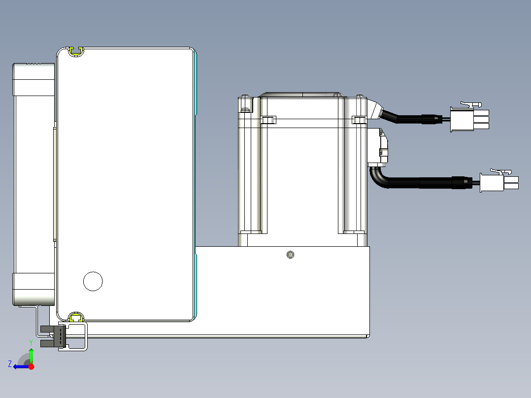 威洛博VBC同步带传动一无尘环境VBC17-L45-S100-BLD-ZP75-C3右视图