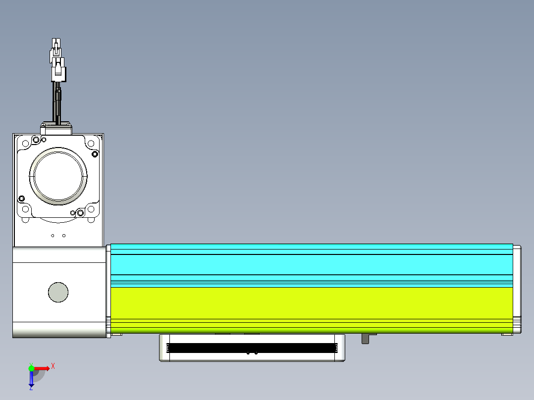 威洛博VBC同步带传动一无尘环境VBC17-L45-S100-BLD-ZP75-C3俯视图