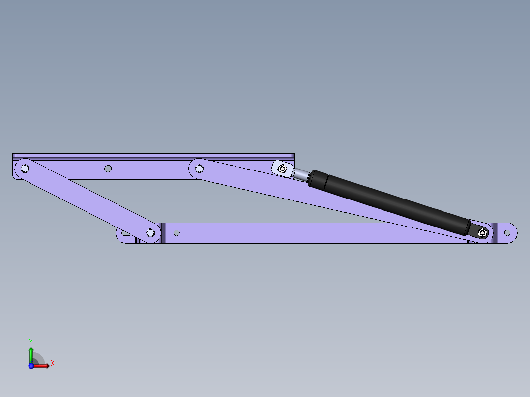 沙发转换机构前视图