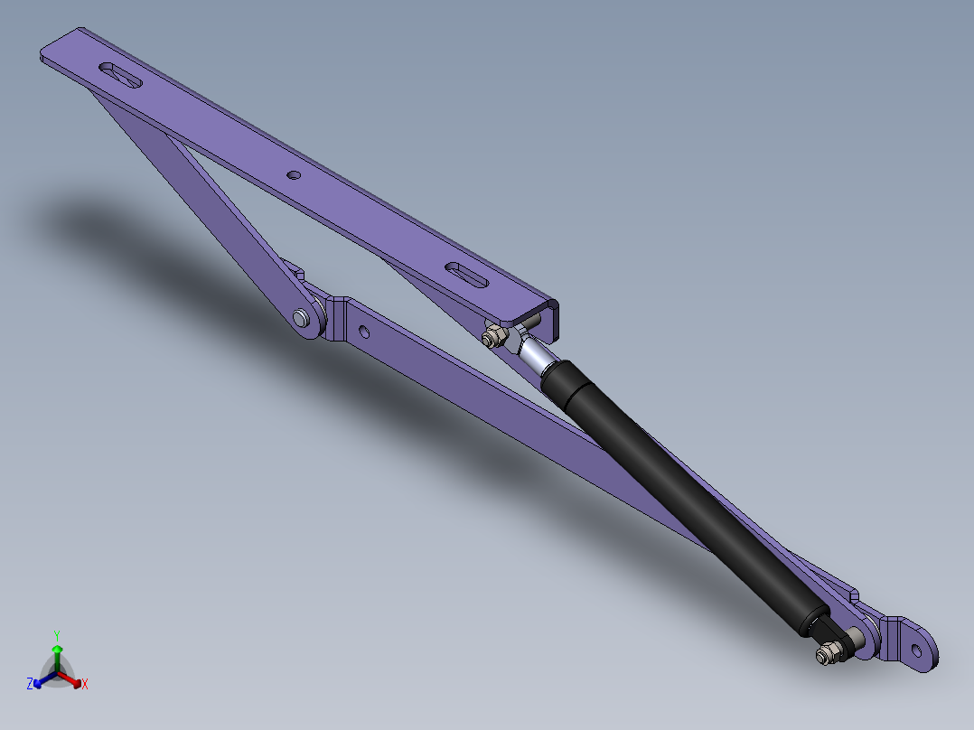 沙发转换机构正等轴测图