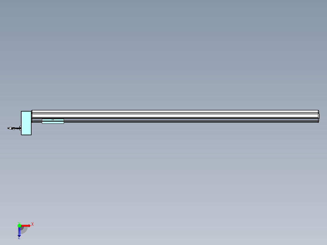 威洛博VBF同步带传动一般环境VBF14-L45-S1550-BRU-ZP40-C3俯视图