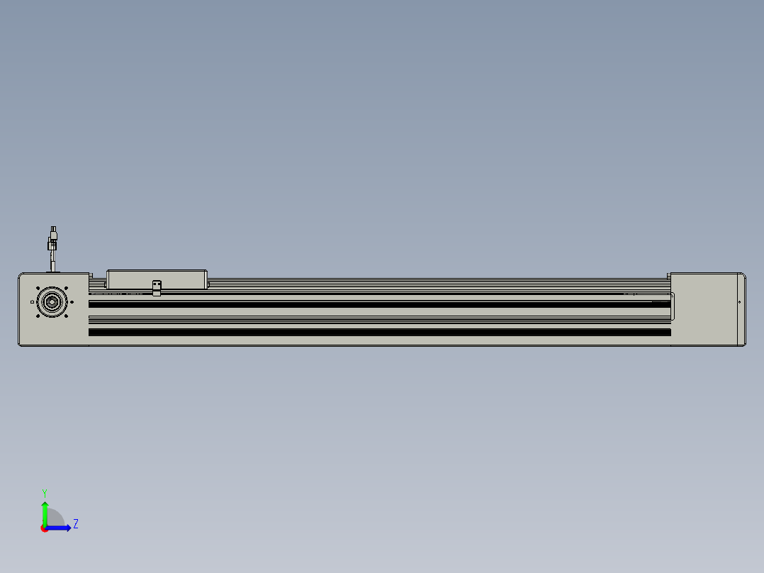 威洛博直线电机模组EB10-L224-S800-R-ZP75-MS3-5K左视图