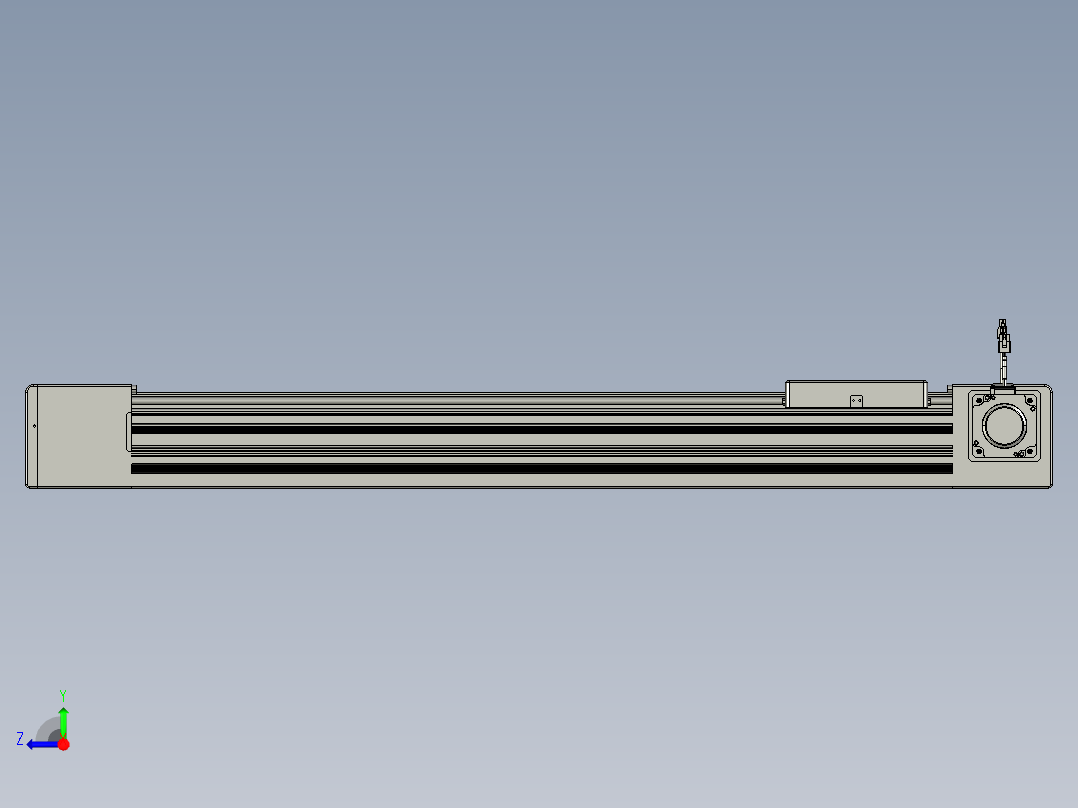 威洛博直线电机模组EB10-L224-S800-R-ZP75-MS3-5K右视图