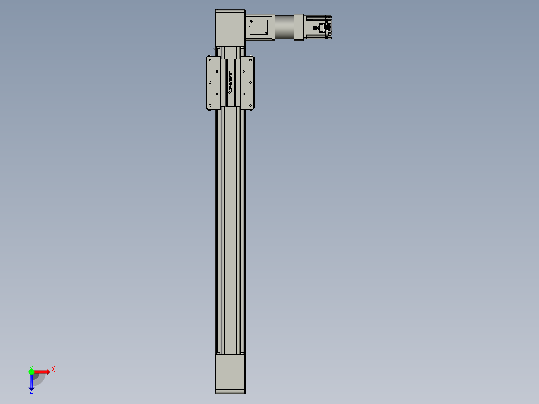 威洛博直线电机模组EB10-L224-S800-R-ZP75-MS3-5K俯视图