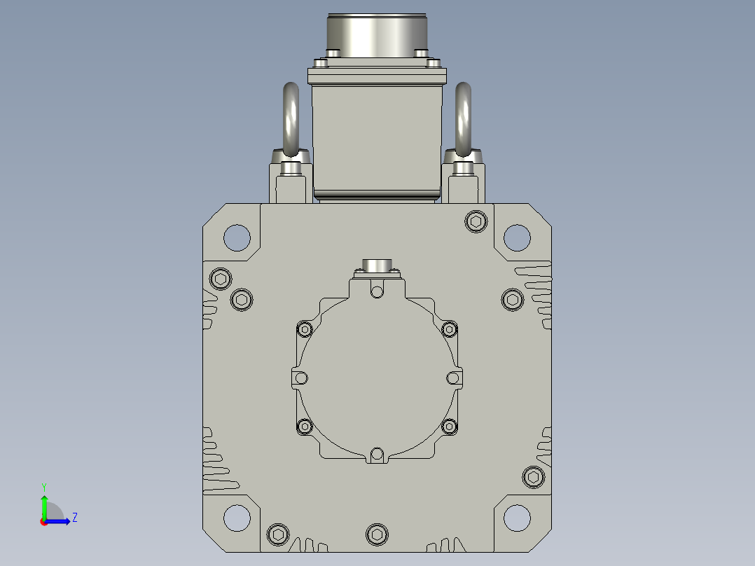 7500W MHME伺服马达左视图