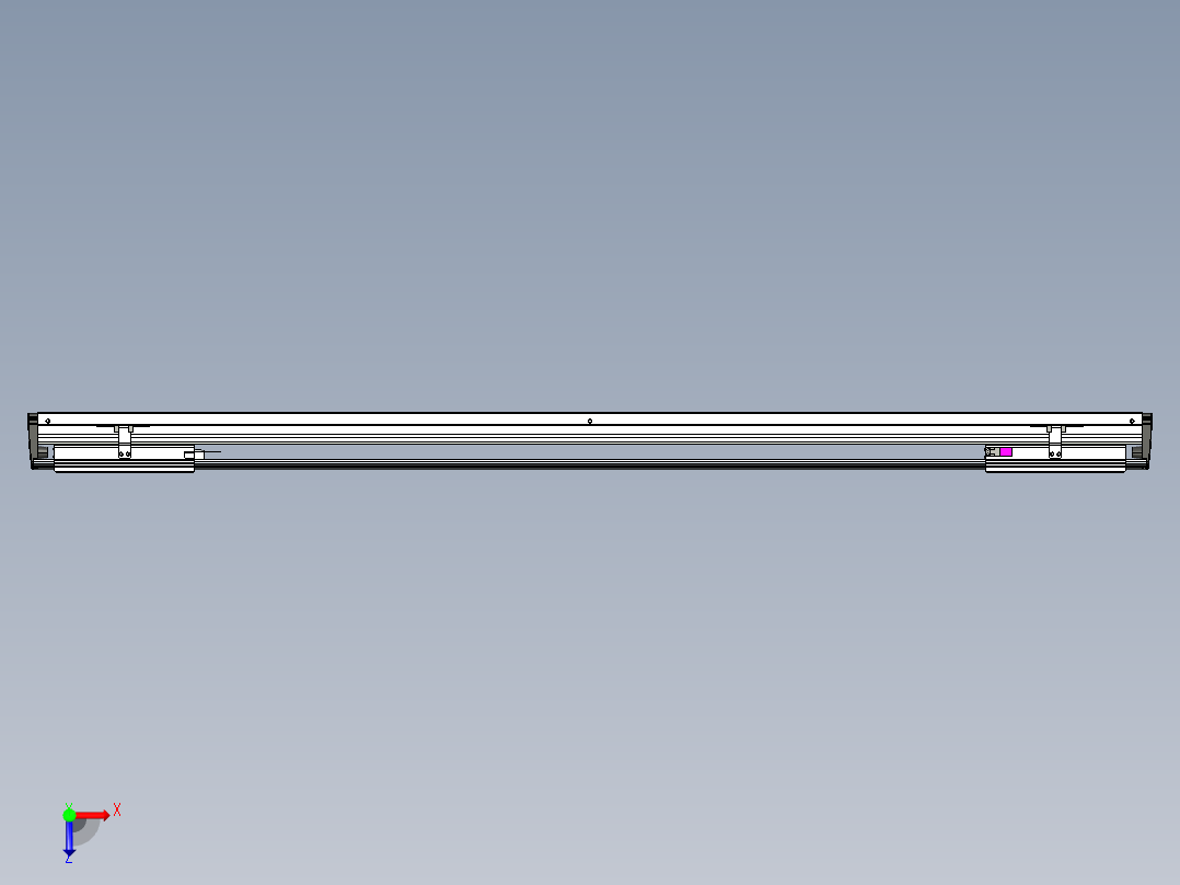 威洛博VL系列直线电机模组-2VL17E3-S1150俯视图