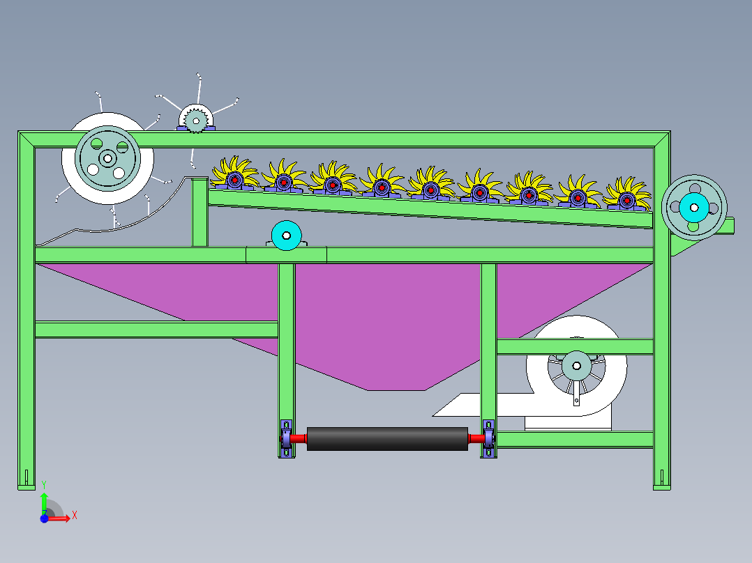 分选机总装图前视图