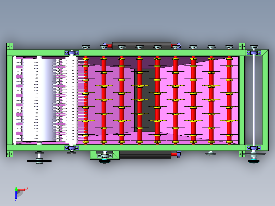 分选机总装图俯视图