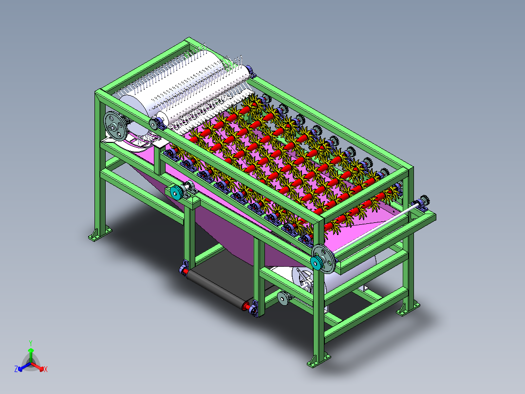 分选机总装图正等轴测图
