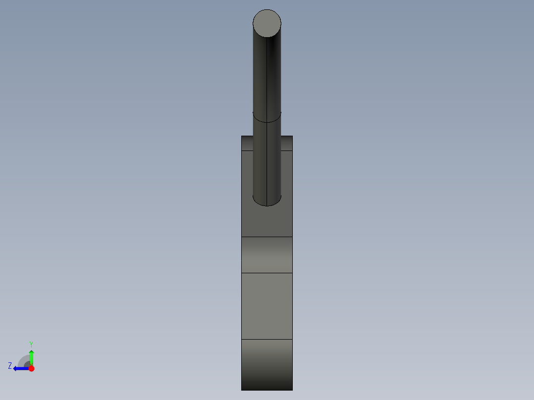 基恩士FU-A10_kc图纸模型右视图