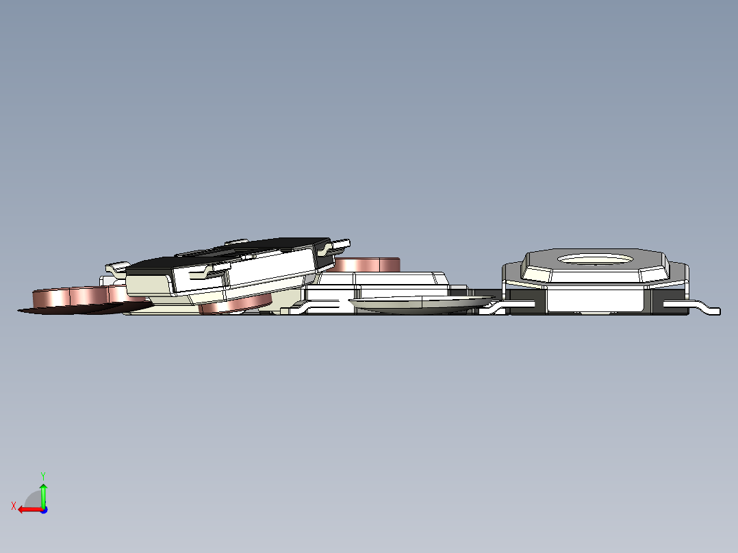 5毫米按钮开关后视图