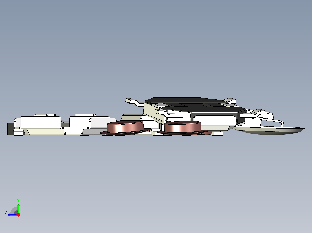 5毫米按钮开关右视图