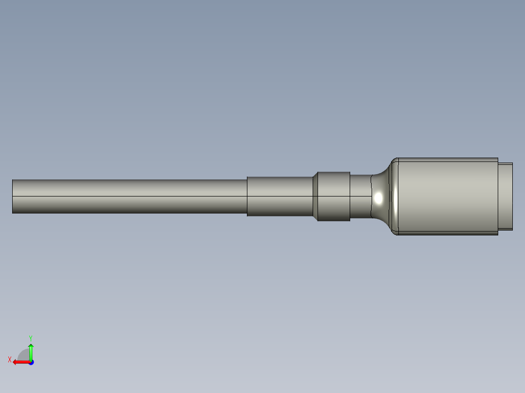 基恩士CA-R20cable_kc图纸模型后视图