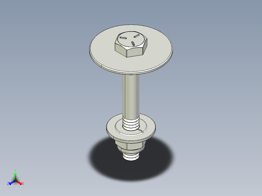 紧固件-IGES 0.2500 Hex Bolt-01