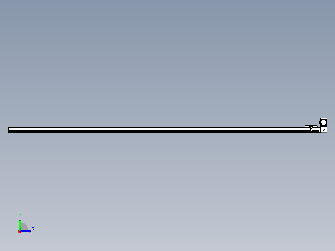 同步带全封闭直线模组TPA-HCB-105D-90-L2950-RU-Y-P20-N3左视图