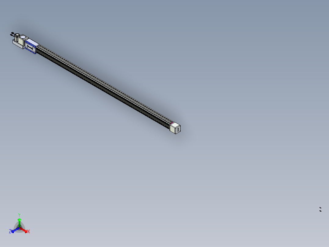 威洛博LB.GB同步带传动--欧规系列GB8-L96-S2350-BL-P40正等轴测图