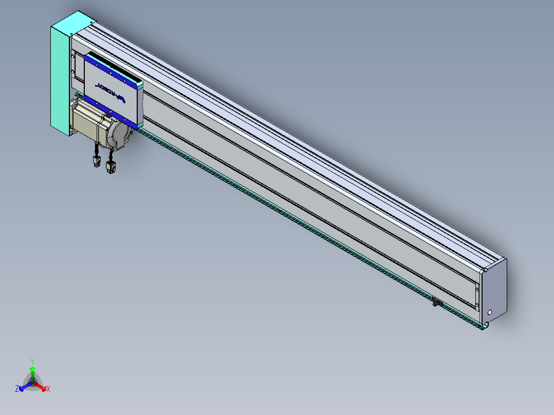威洛博VC丝杆传动-无尘环境VC14-Lxx-C-S950-BL-ZP75-C3正等轴测图