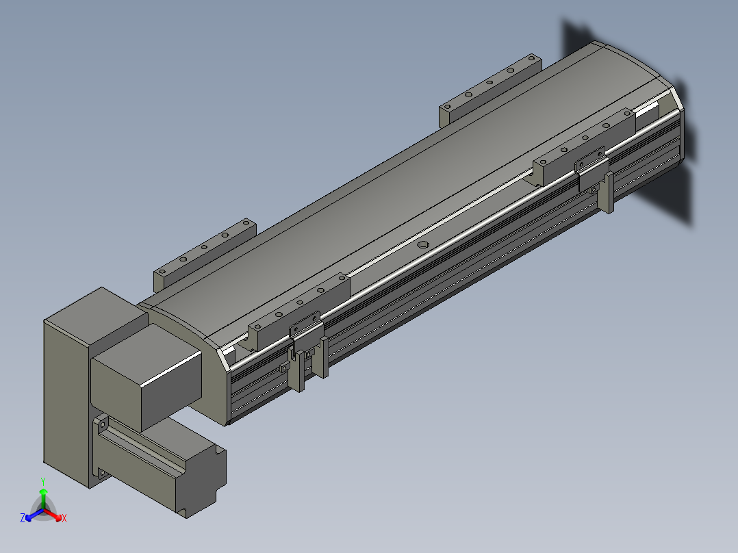 直线模组WG-LHB12-S300-LD设计图纸正等轴测图
