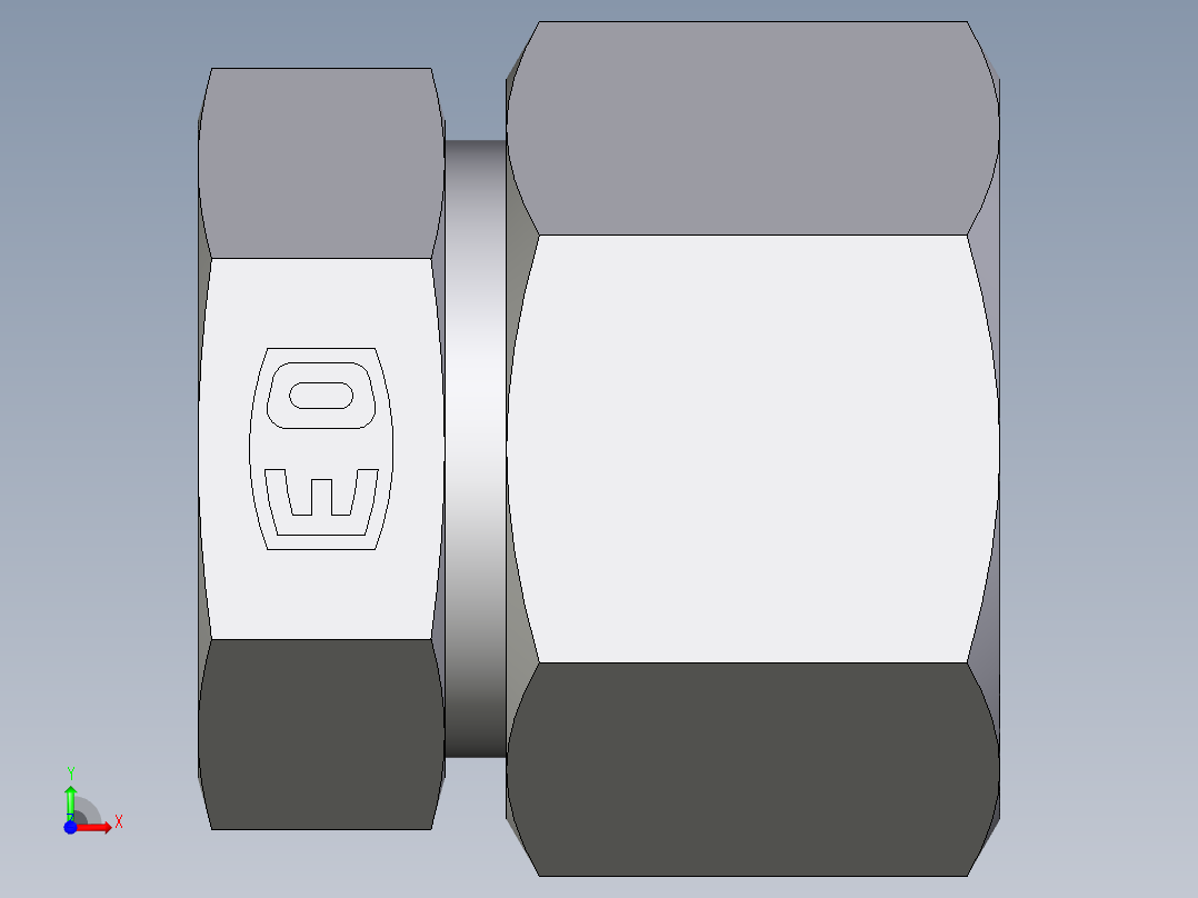 卡套式工业通用硬管接头EO_Blanking_plug_for_tube_ends_ROV20ZS71前视图