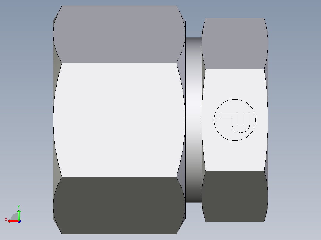 卡套式工业通用硬管接头EO_Blanking_plug_for_tube_ends_ROV20ZS71后视图