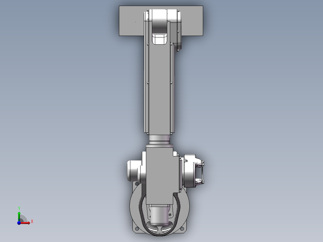 自动化生产线搬运机械手的设计三维含cad图纸前视图