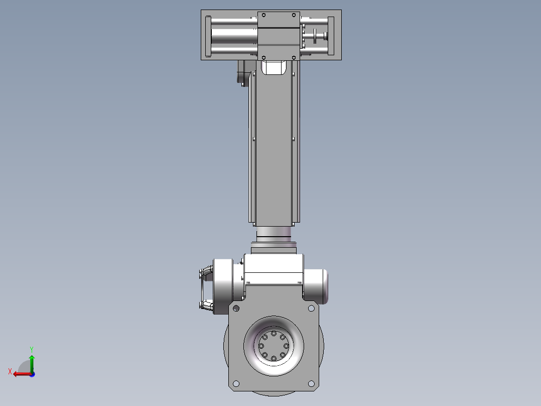 自动化生产线搬运机械手的设计三维含cad图纸后视图