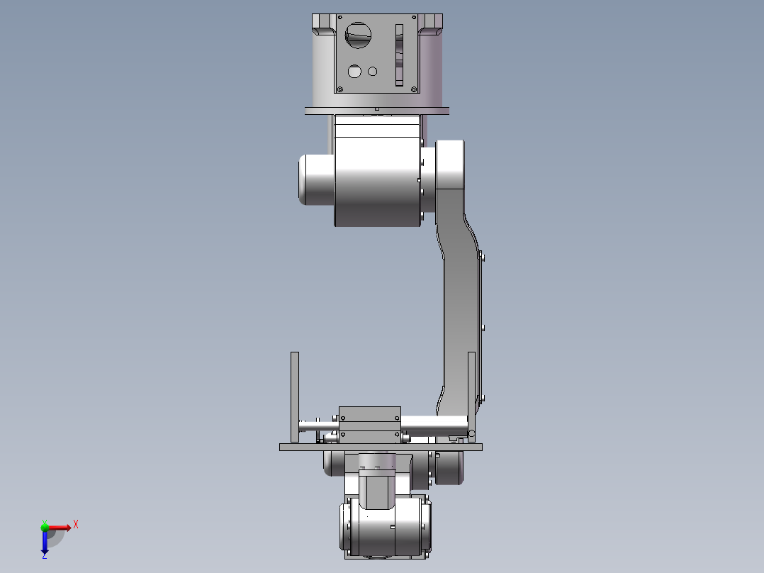 自动化生产线搬运机械手的设计三维含cad图纸俯视图