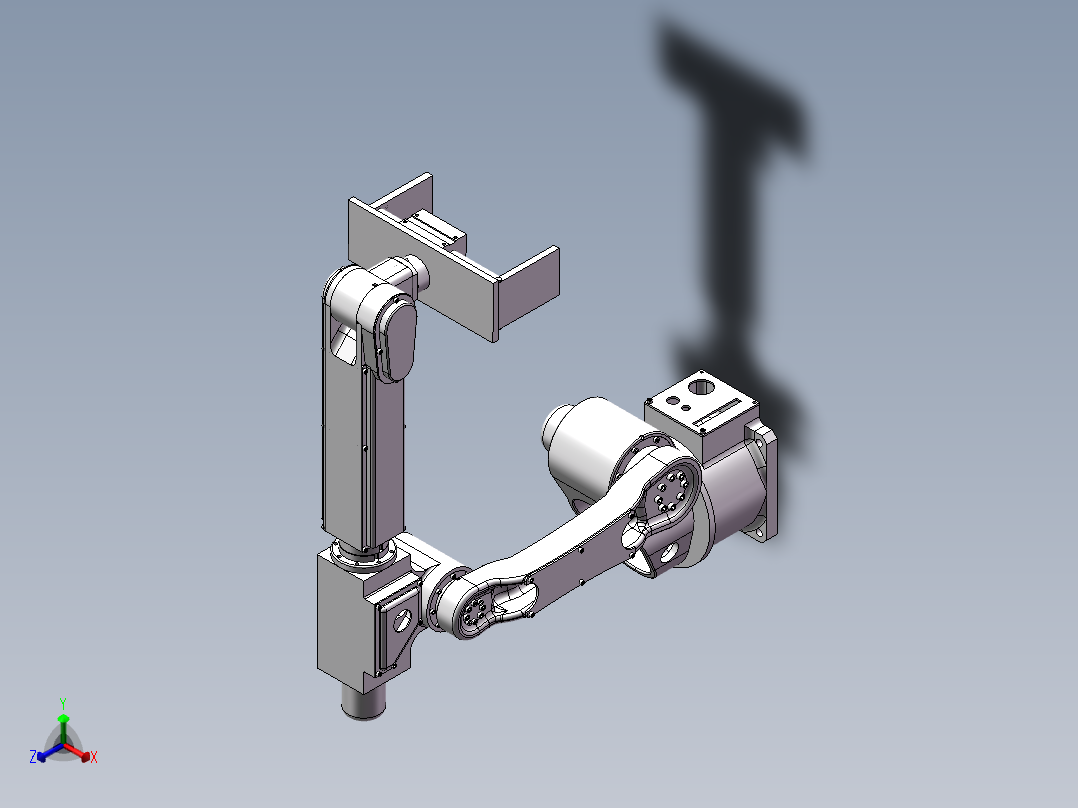 自动化生产线搬运机械手的设计三维含cad图纸正等轴测图