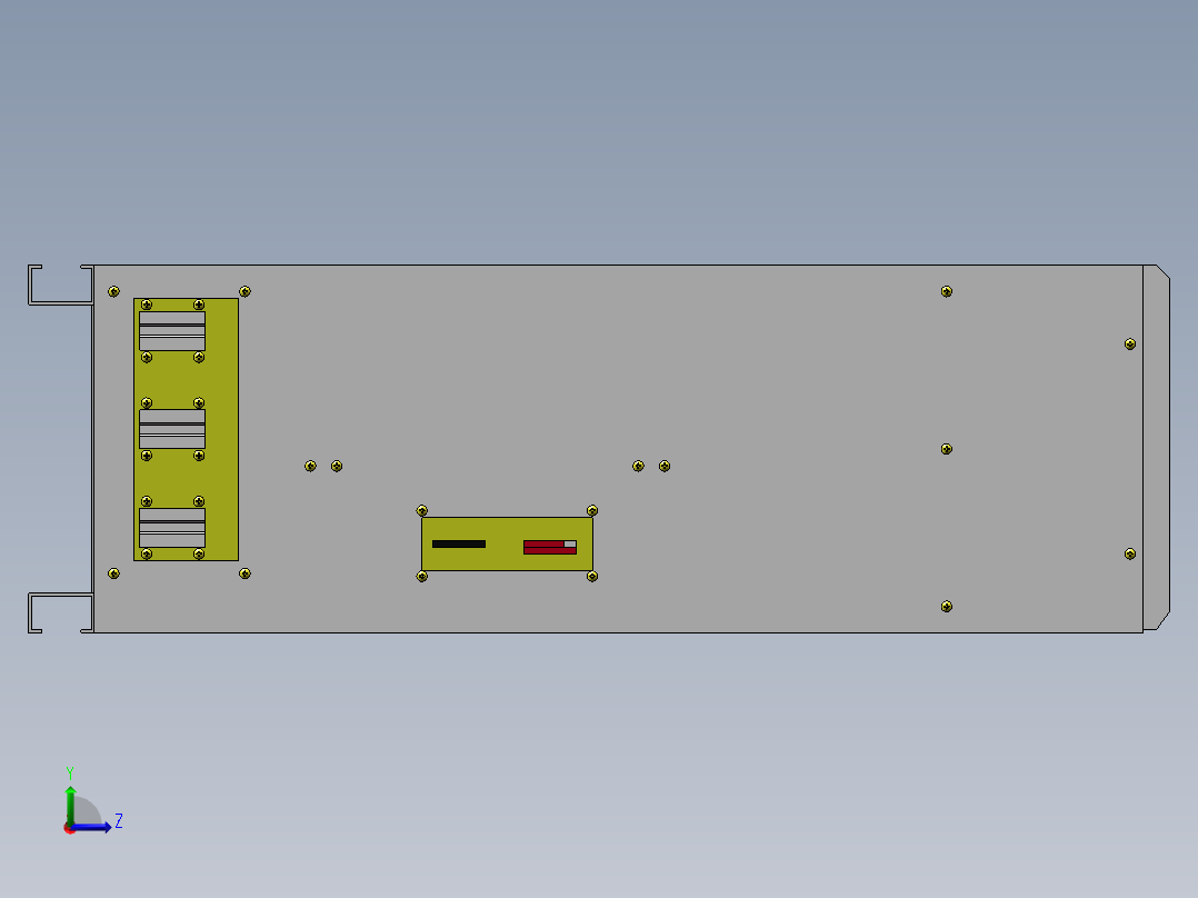 整流模块柜sw16可编辑左视图