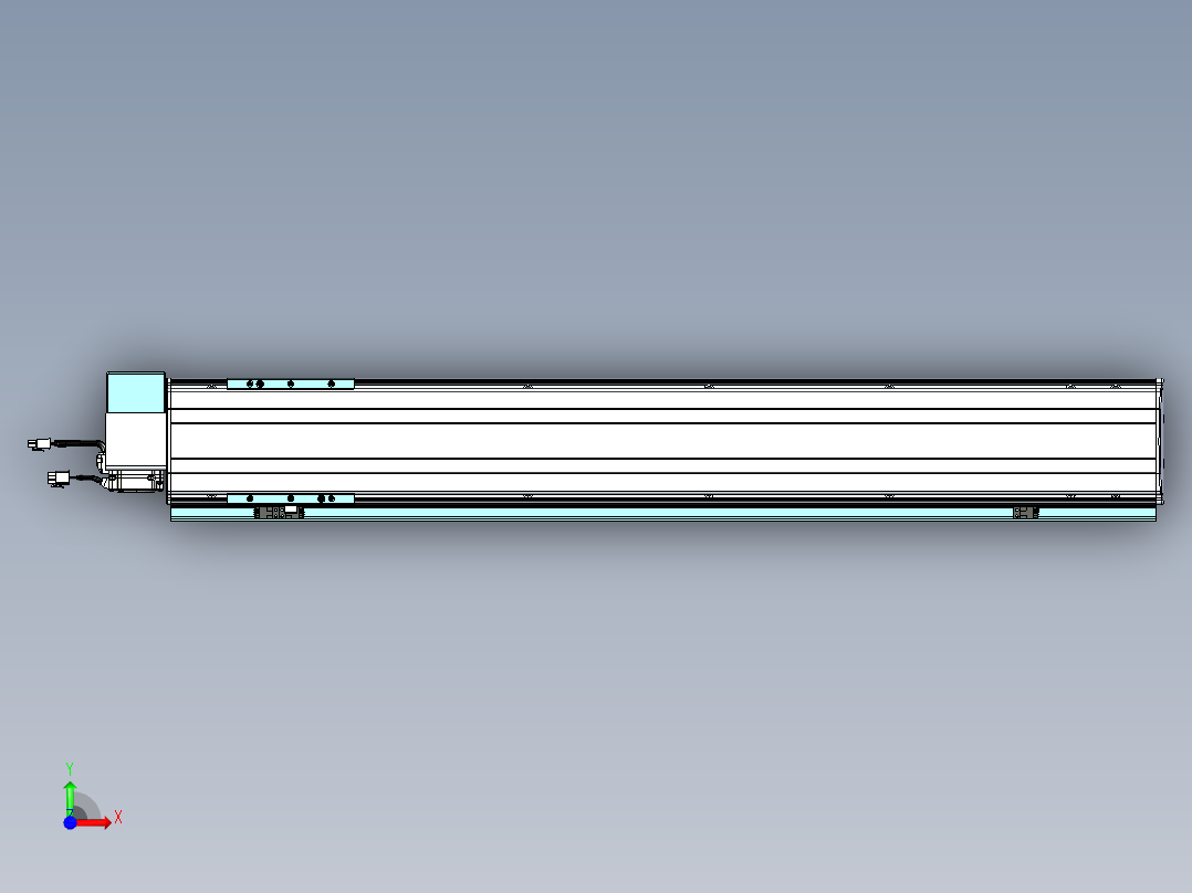 威洛博VBF同步带传动一般环境VBF14-L45-S800-BRD-ZP40-C3.step前视图