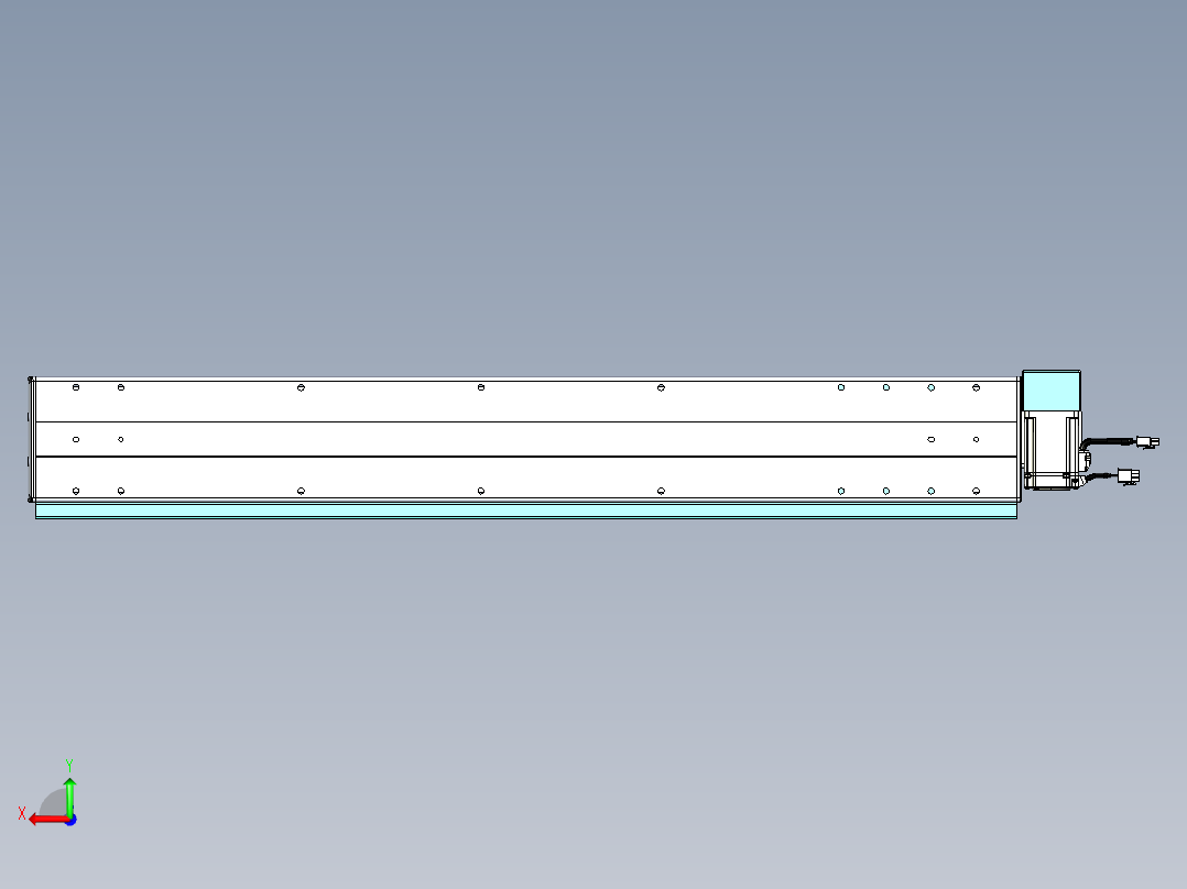 威洛博VBF同步带传动一般环境VBF14-L45-S800-BRD-ZP40-C3.step后视图