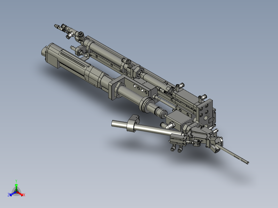 摆臂式吹钉加吸钉拧紧模组