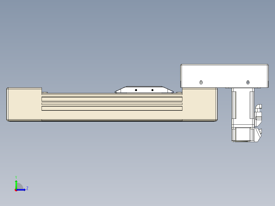 同步带全封闭直线模组TPA-HCB-65S-90-L100-M-C-P10-N3左视图