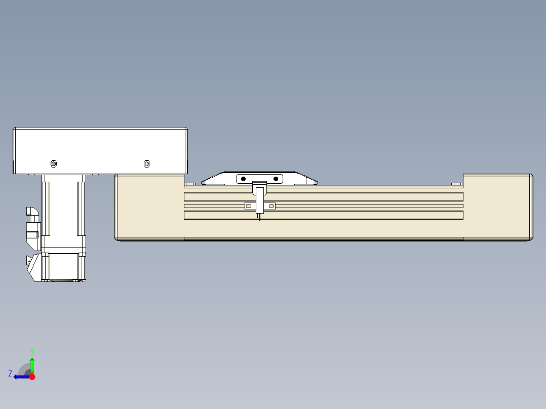 同步带全封闭直线模组TPA-HCB-65S-90-L100-M-C-P10-N3右视图