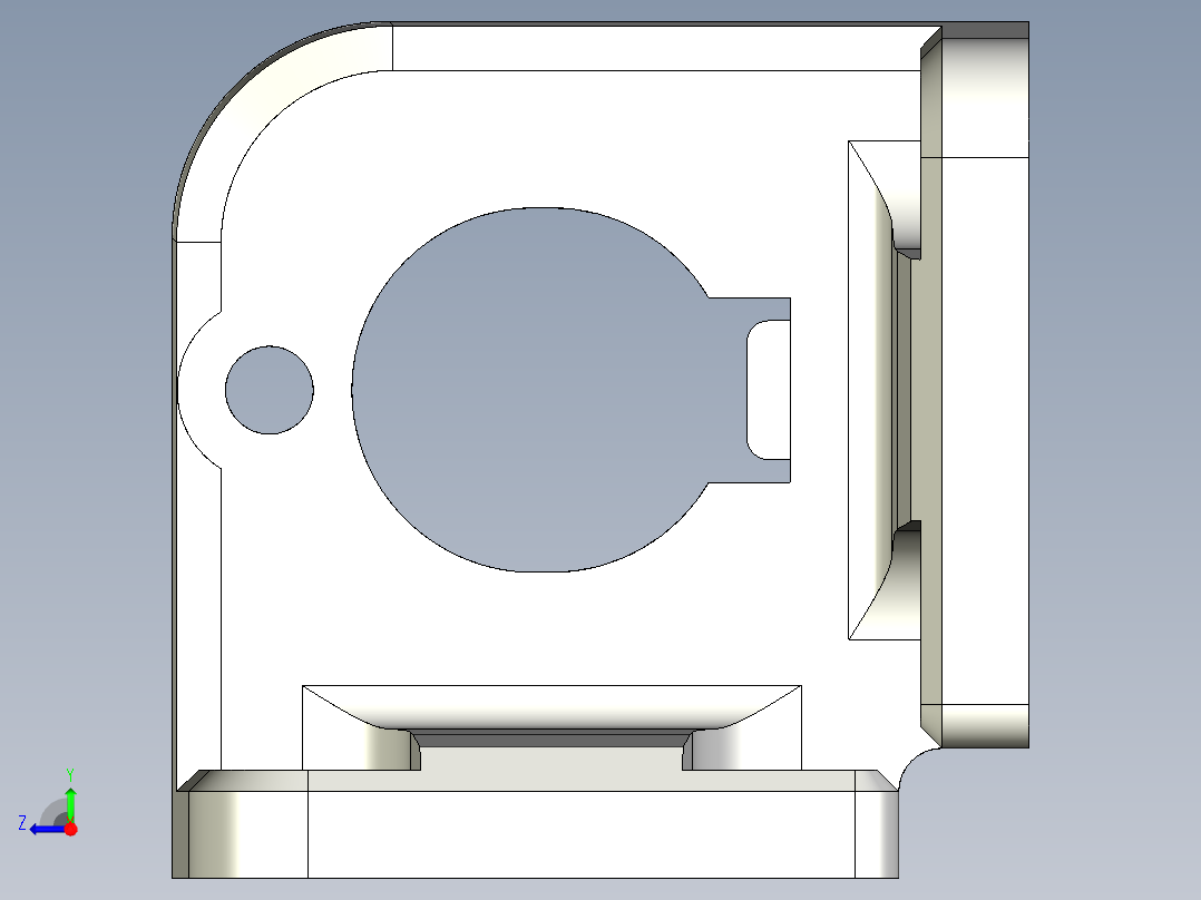 基恩士OP-84301_kc图纸模型右视图