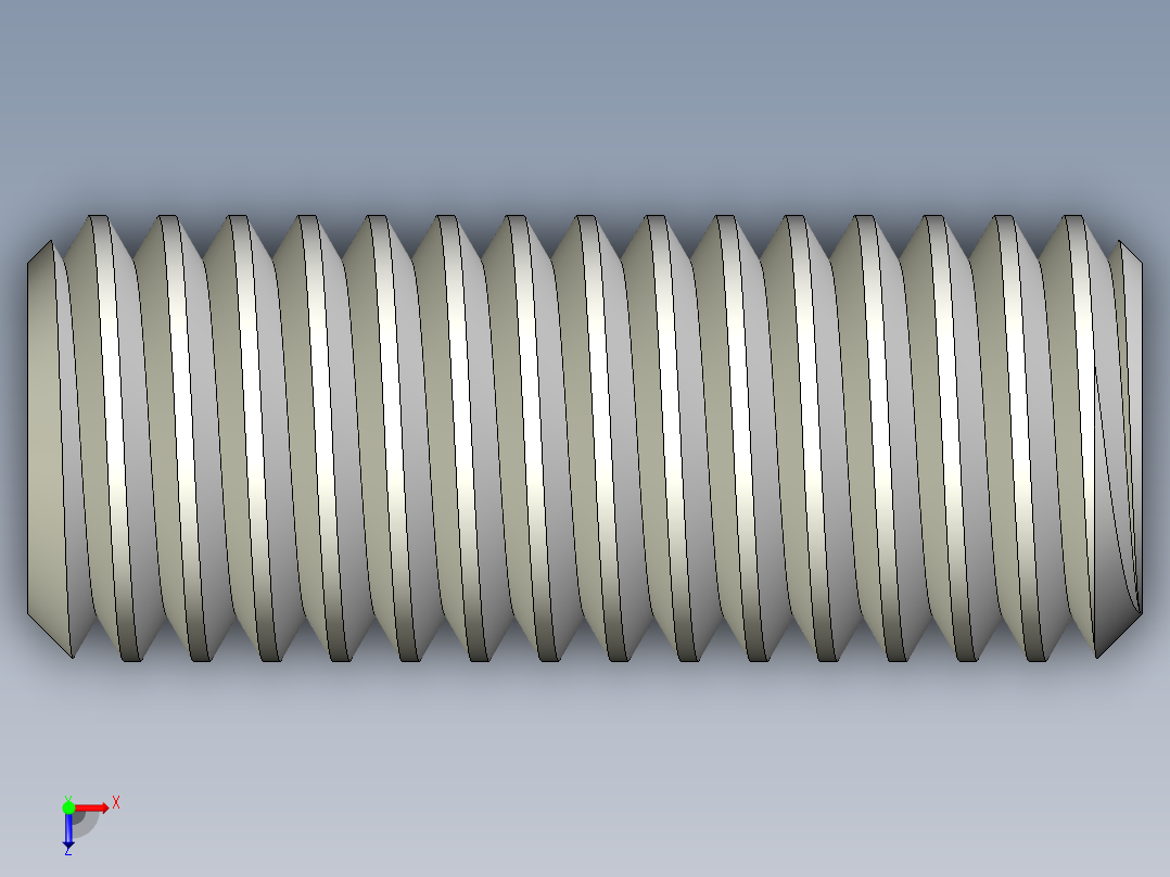 DIN 913-ISO 4026 固定螺钉-M8 L=20.STEP俯视图