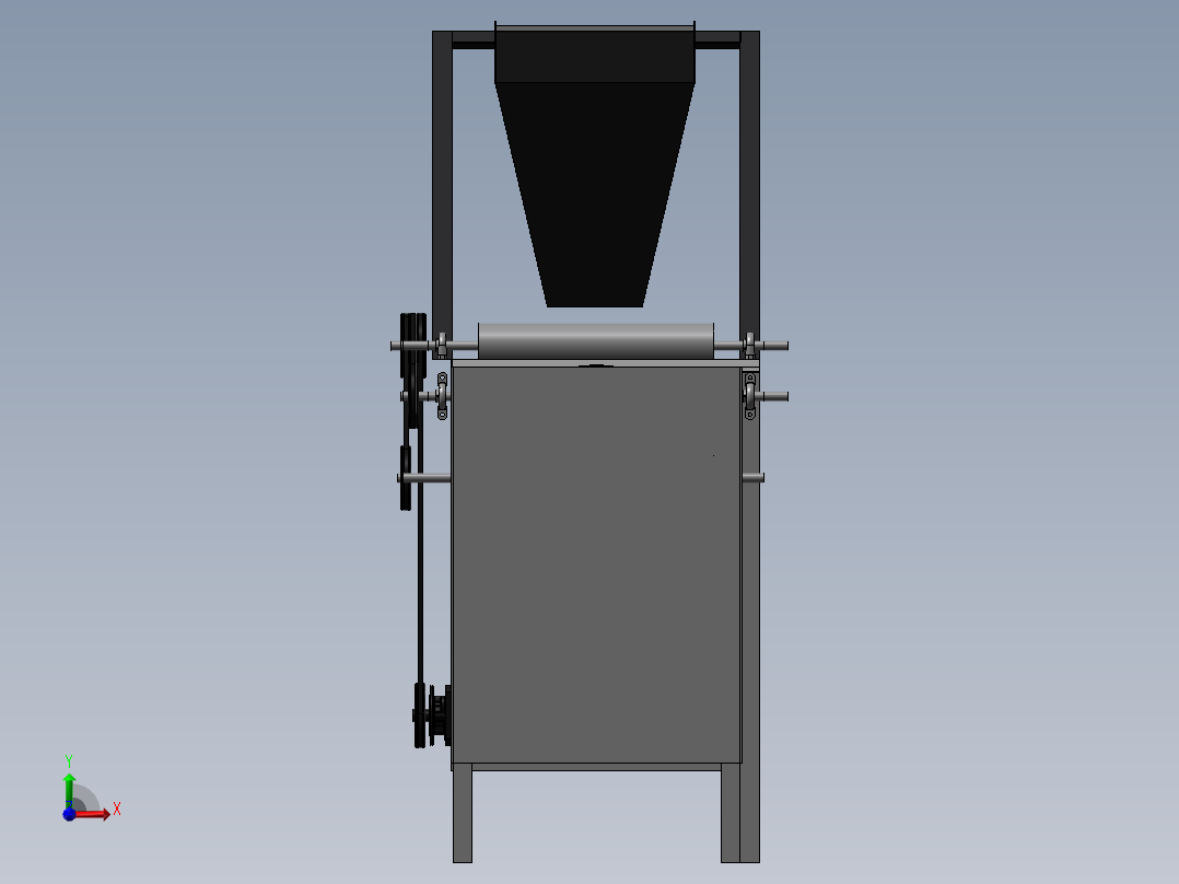 垃圾分拣机前视图