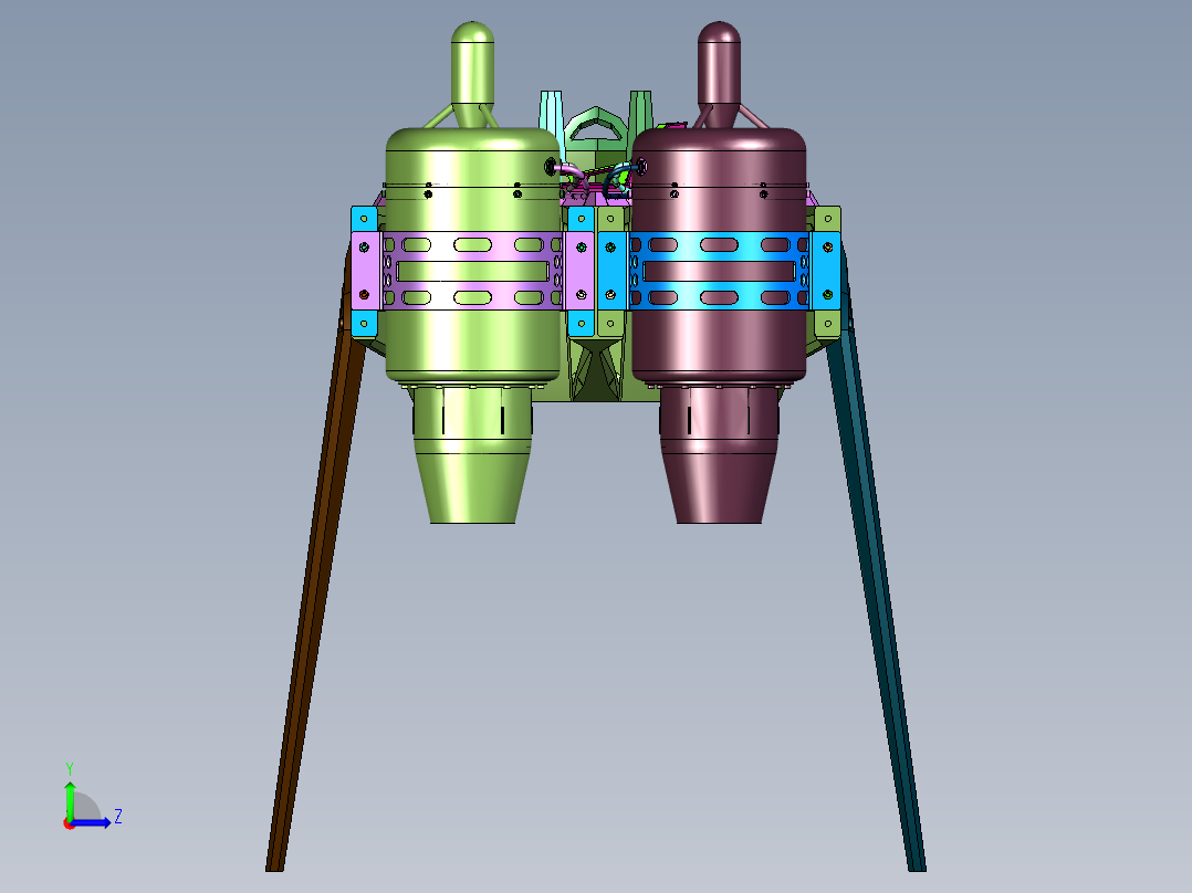 重力喷气式套装左视图