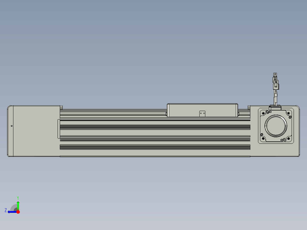 威洛博直线电机模组EB10-L224-S250-R-ZP75-MS3-5K右视图