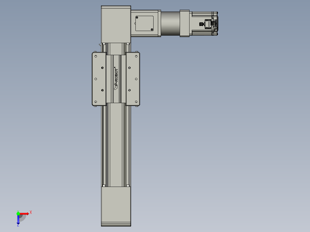 威洛博直线电机模组EB10-L224-S250-R-ZP75-MS3-5K俯视图