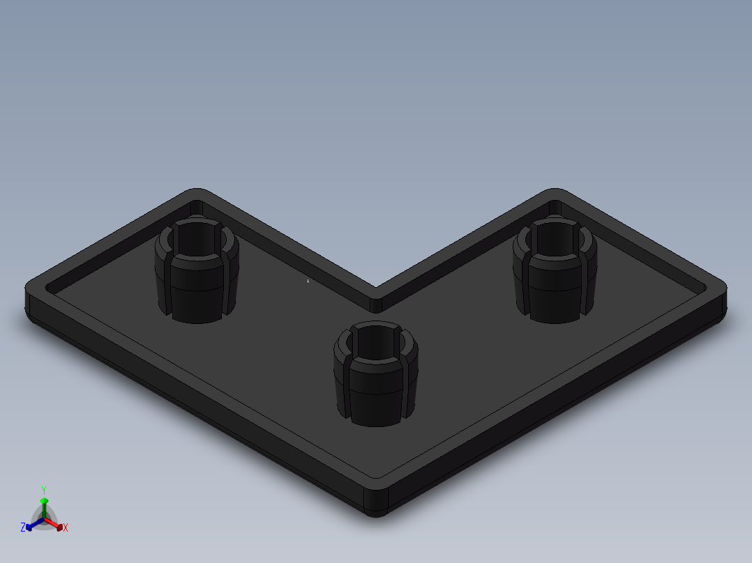 铝型材及其附件4.11.30.6060L正等轴测图